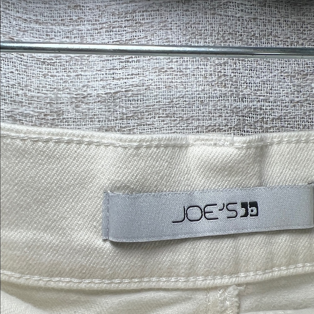 Joe’s Jeans Cream Wide Leg Barrel Style Cropped Ankle Pants Size 30 - Picture 10 of 16